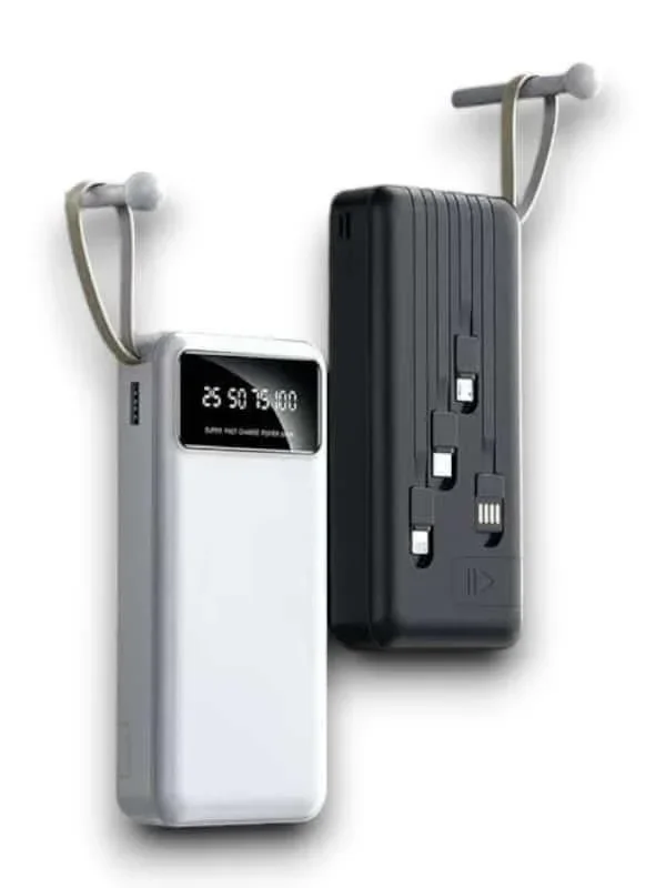 Hızlı Şarj Özellikli 20.000 Mah Powerbank 4 Çıkışlı Siyah