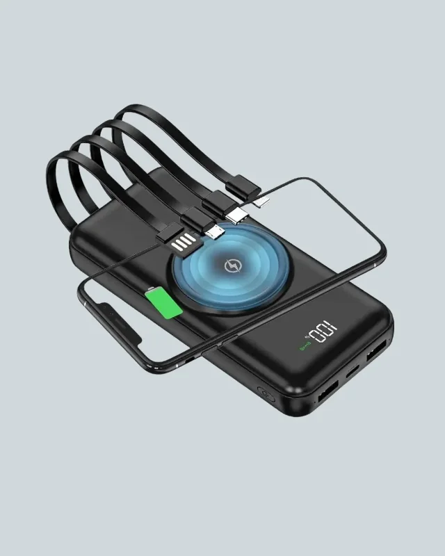 Kablosuz Hızlı Şarj Destekli 10000mah Powerbank Taşınabilir Güç