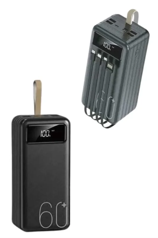 Hızlı Taşınabilir Powerbank 60000 Mah 4 Cihaz Uyumlu