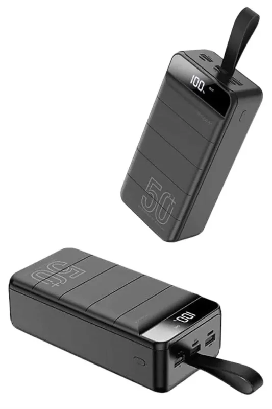 Hızlı Şarj Özellikli Taşınabilir Powerbank 50.000 Mah 4 Girişli