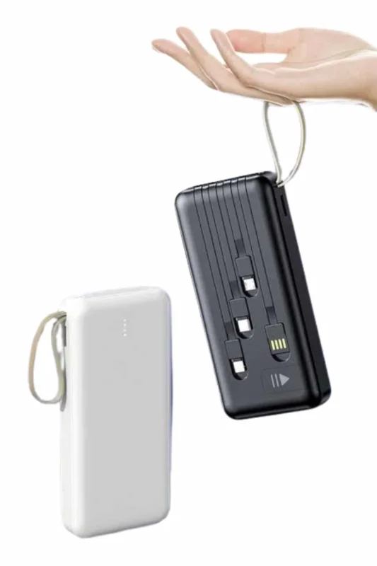 Taşınabilir 20.000 Mah Powerbank 4 Çıkışlı Uzun Pil Ömrü