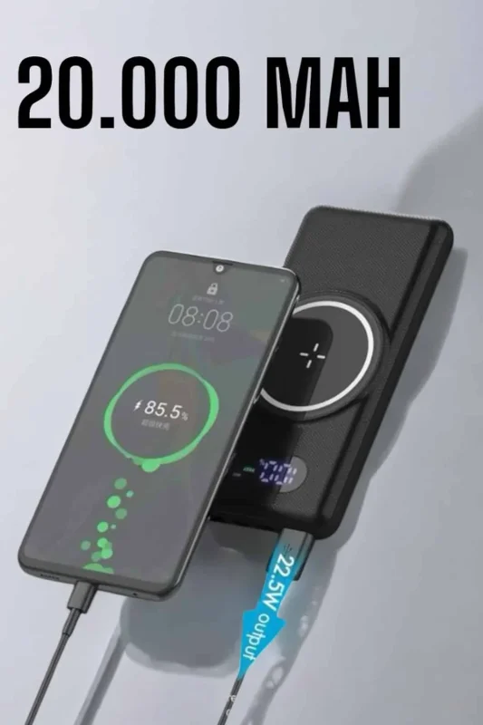 Siyah 10000 Mah Powerbank Hızlı Şarj 3 Çıkışlı