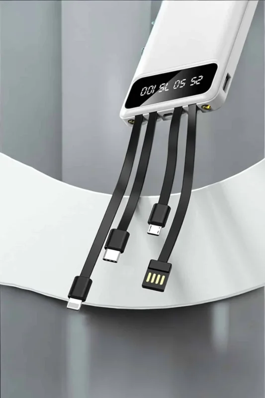 Lcd Ekranlı 20.000mah Powerbank Usb Lightning Type-c Uyumlu