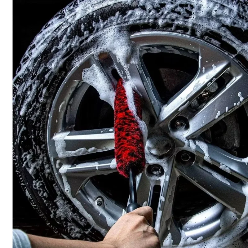Bükülebilen Peluş Temizlik Fırçası 3'lü Set Oto Jant Ve Egzoz