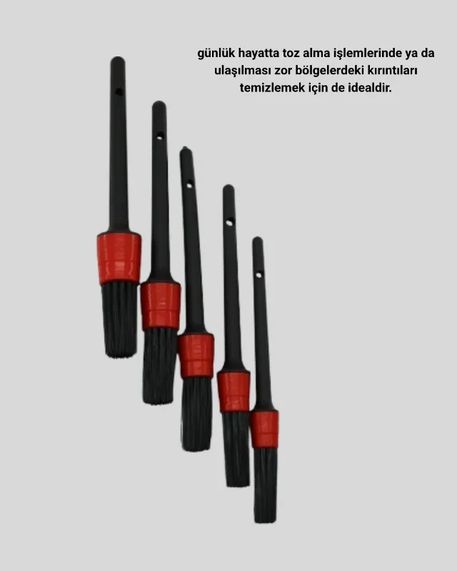 Çok Amaçlı 5'li Temizlik Fırçası Seti Araç İç Dış Jant