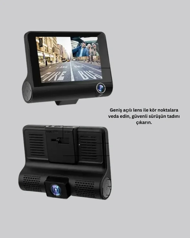 Profesyonel 3 Kameralı Araç Dvr 1080p Full Hd