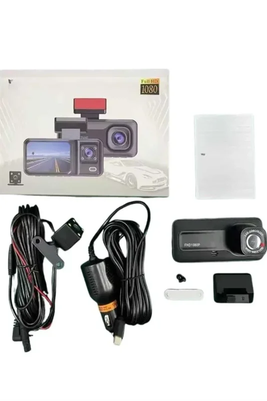 Geniş Açı Ön Arka Kameralı 2 İnç 1080p Dvr Araç İçi Ekran
