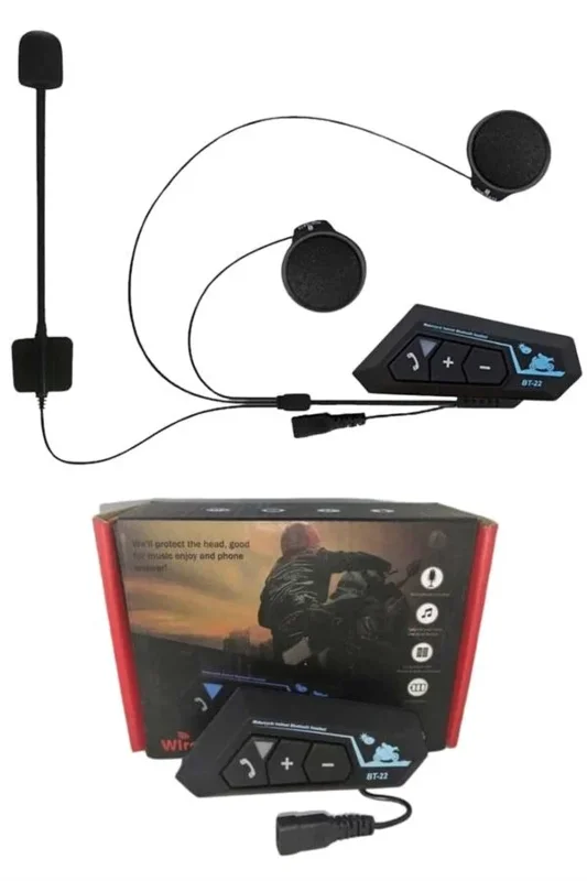 Ergonomik Bluetooth Kask Kulaklığı 5.0 Motosiklet İçin
