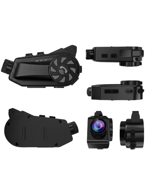 Geniş Açılı Lensli Motosiklet Kamera Seti 1080p Mobil Uygulama