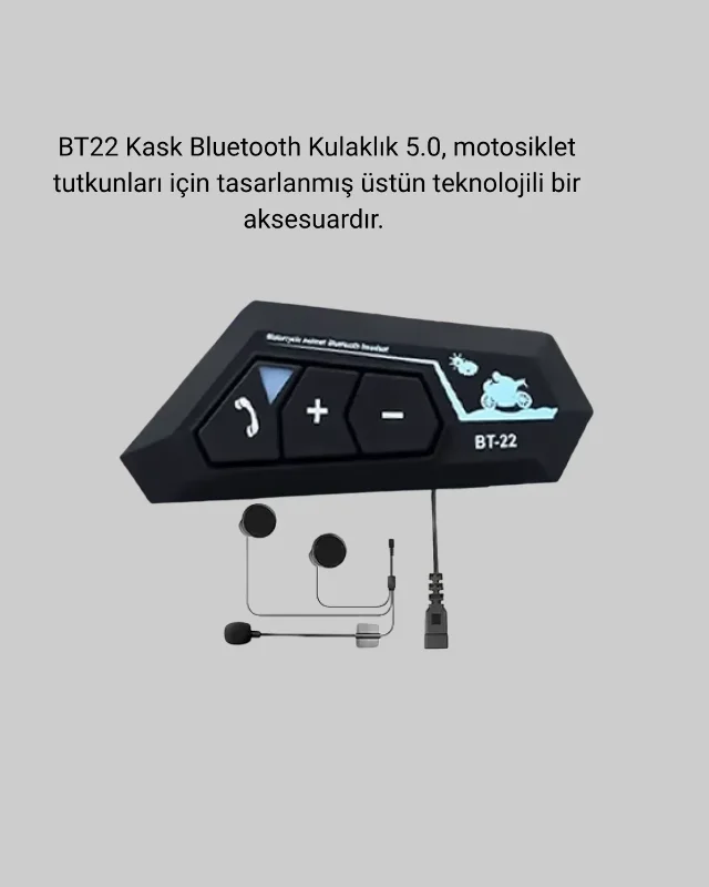 Bluetooth Kulaklık 5.0 Gürültü Engelleyici Kask Uyumlu