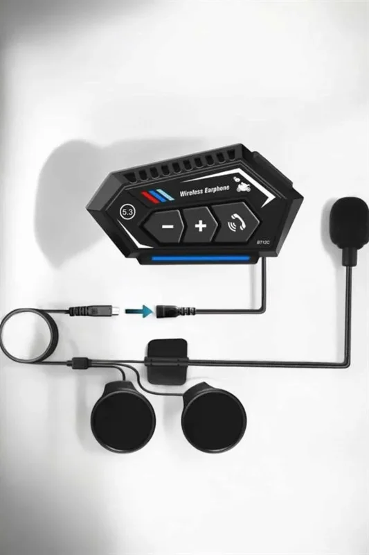 Bluetooth Motosiklet Kulaklık 5.0 Uyumlu Kask İçin