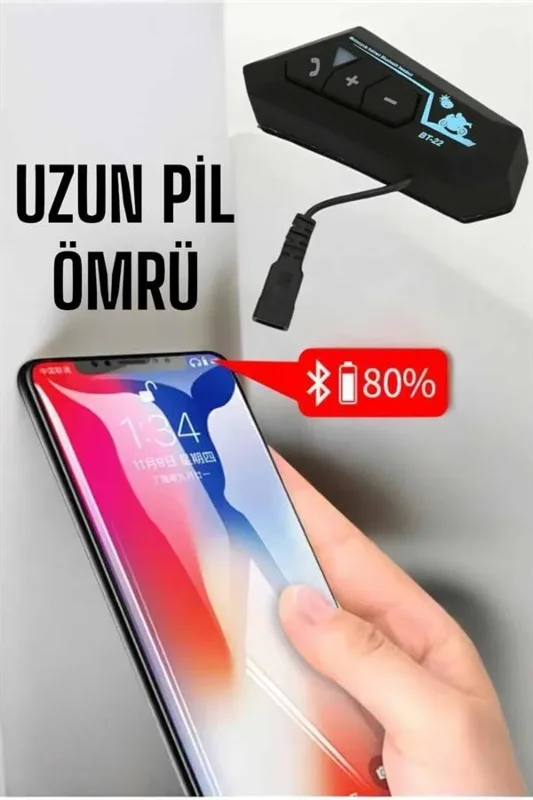 Bluetooth Motosiklet Kulaklık 5.0 Uyumlu Kask İçin