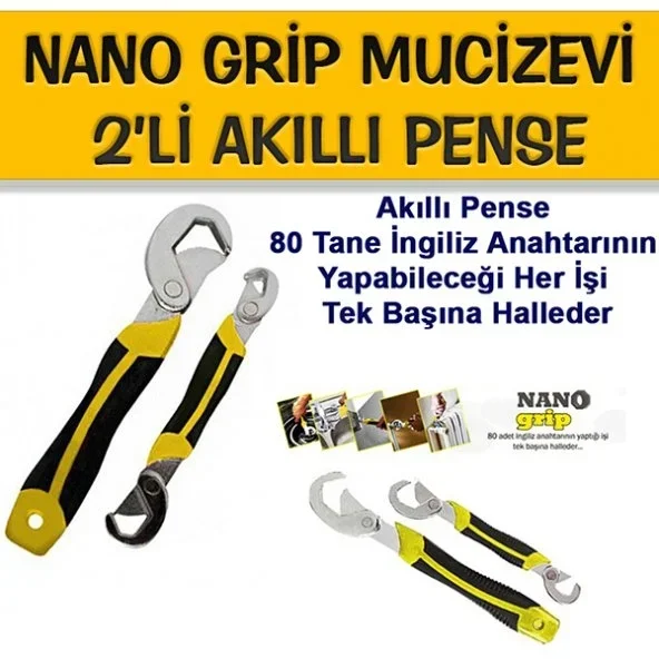 Akıllı Anahtar Pense 21 Cm Ve 28 Cm Seti