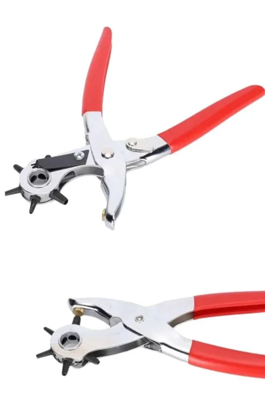 Ergonomik Kemer Delici Aparat 6 Farklı Boyut İle Deri Ürünler İçin