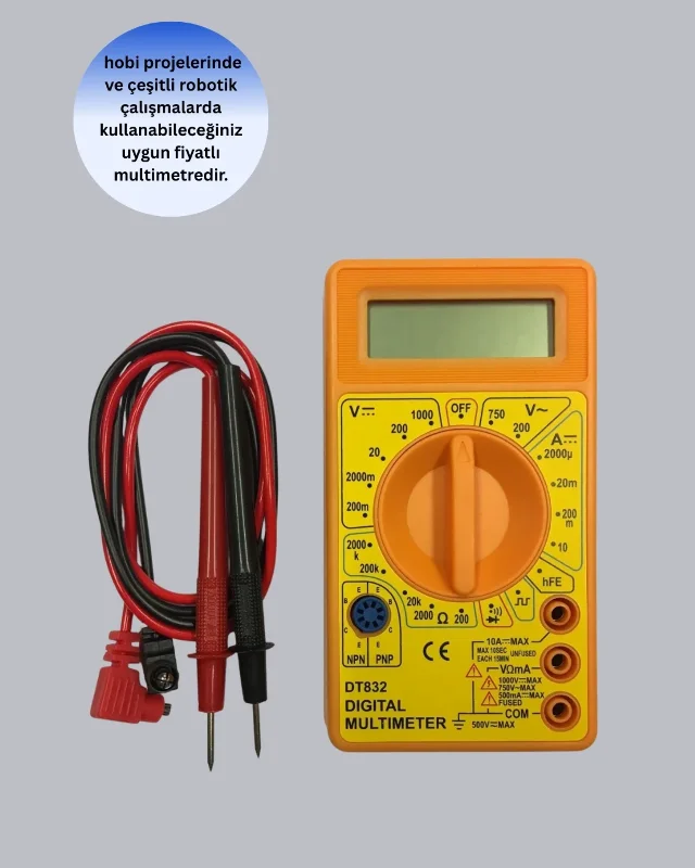 Dijital Multimetre Elektrik Test Cihazı 10 Amper Kapasite
