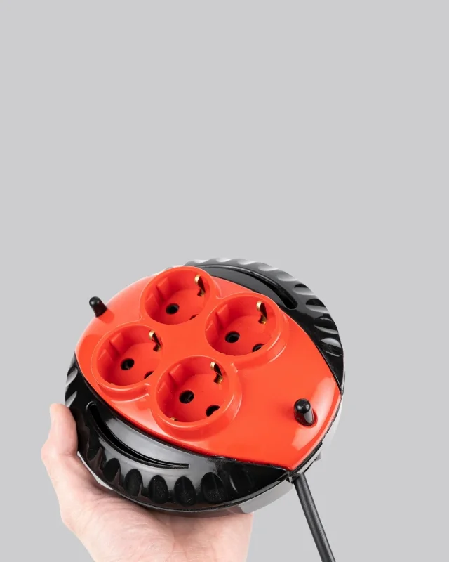 Kablolu Priz Makara 5 Metre 4'lü Set Ev Ofis Kullanımı