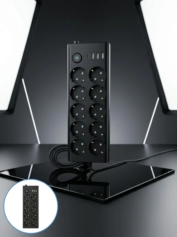 Çoklu Priz Usb Ve Type-c 10'lu Set Ofis Kullanımı