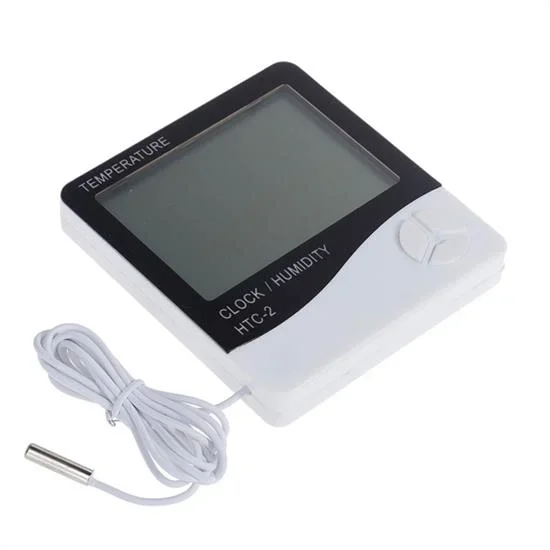 Lcd Ekranlı Alarmlı Nem Ölçer Termometre 2'li Set