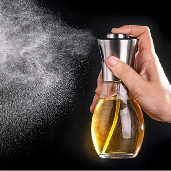 Çok Amaçlı Spreyli Sızdırmaz Cam Şişe Yağdanlık Limon Sirke Sos Püskür
