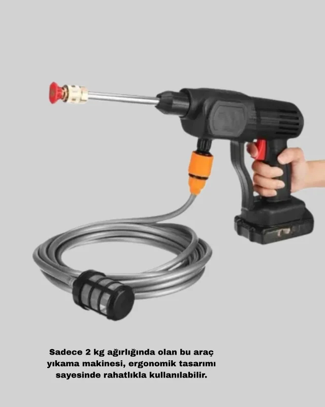 Ergonomik Taşınabilir Akülü Yıkama Makinesi 1.7 Mpa Basınçlı