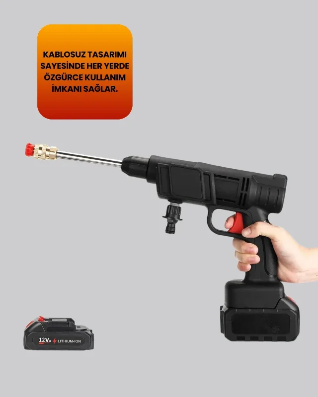 Yüksek Basınçlı Su Tabancası 48v 15.000mah Güçlü Motor