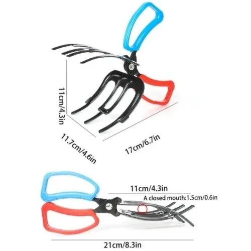 Ergonomik 3 Pençeli Balık Sabitleyici Maşa 11 Cm