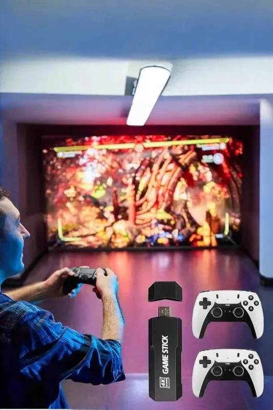 Çift Kollu Retro Oyun Kolu 3d Game Yüksek Çözünürlük