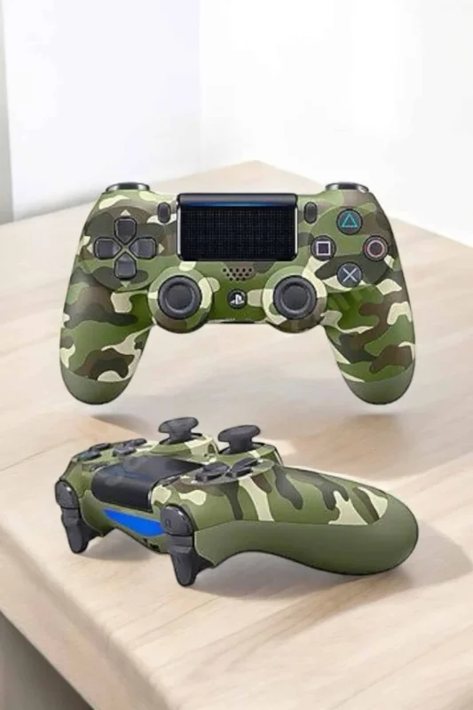 Ergonomik Kamuflaj Desenli Ps4 Joystick Kablosuz Oyun Kolu