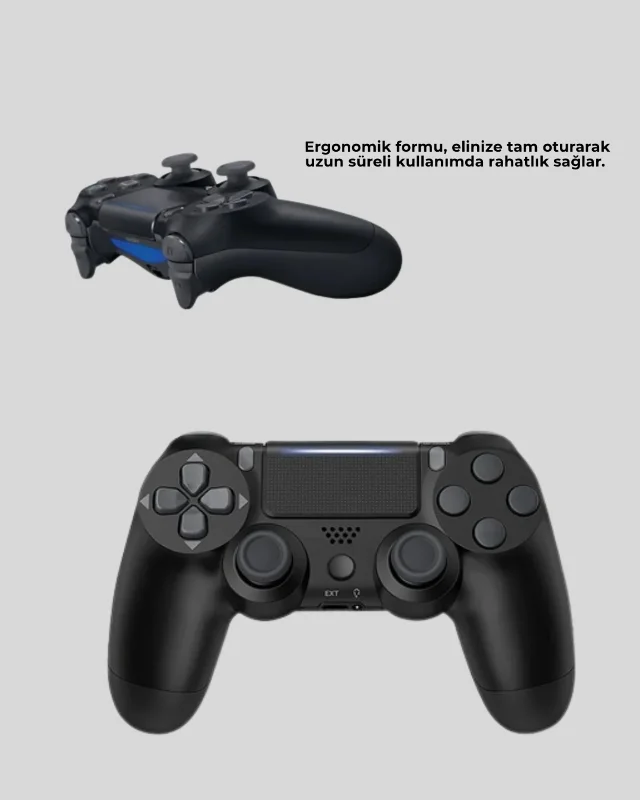 Kablosuz Ps4 Oyun Kolu Bluetooth 5.0 Titreşimli Kontrol Cihazı