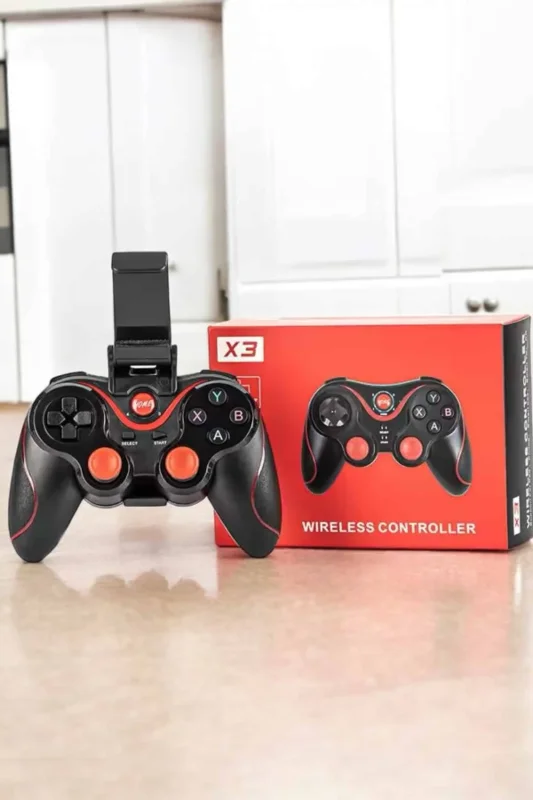 Bluetooth Gamepad X3 Android Uyumlu Oyun Kolu Standlı