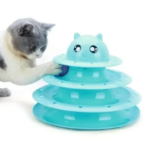 Eğlenceli 3 Katlı Kedi Oyuncağı Turntable