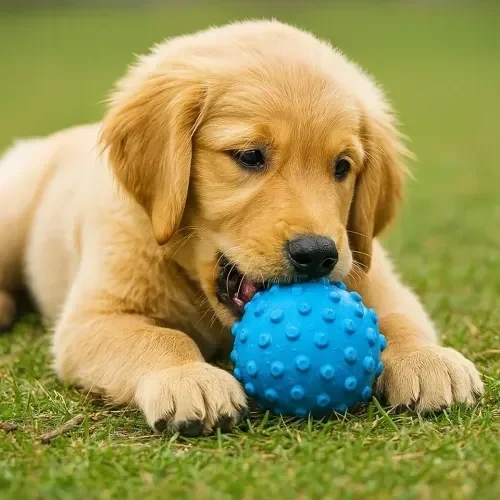 Dikenli Mavi Köpek Oyun Topu 1 Adet