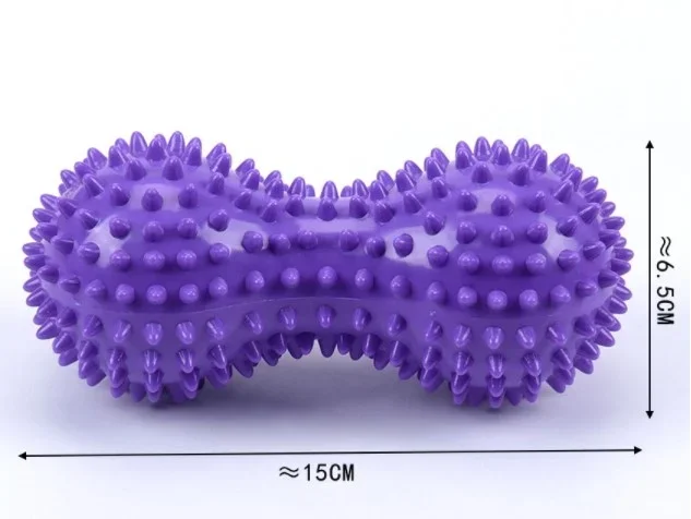 Fıstık Şeklinde Dikenli Masaj Topu 15x6.5 Cm