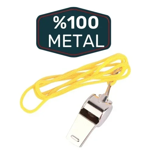 Kaliteli Metal Düdük 24'lü Set Hakem Ve Deprem İçin