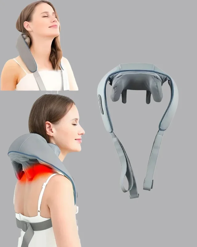 Ergonomik Boyun Masaj Aleti 1800mah Şarjlı Taşınabilir