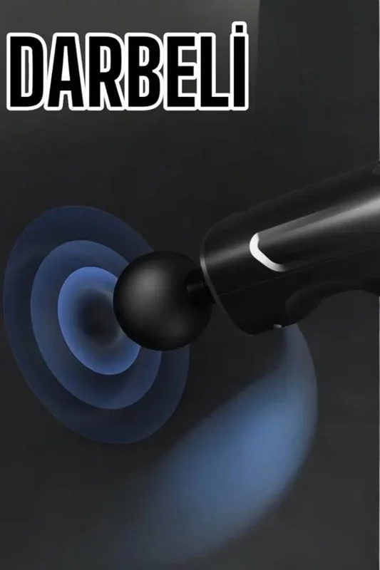 Kablosuz Darbeli Masaj Aleti 4 Başlıklı Şarjlı