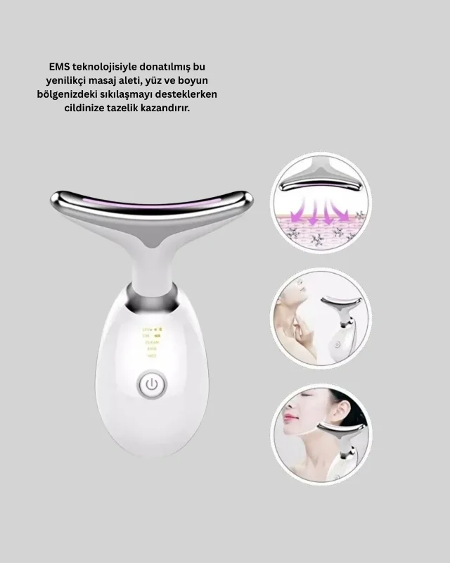 Led Işık Teknolojili Cilt Yenileyici Masaj Cihazı 7 Renkli