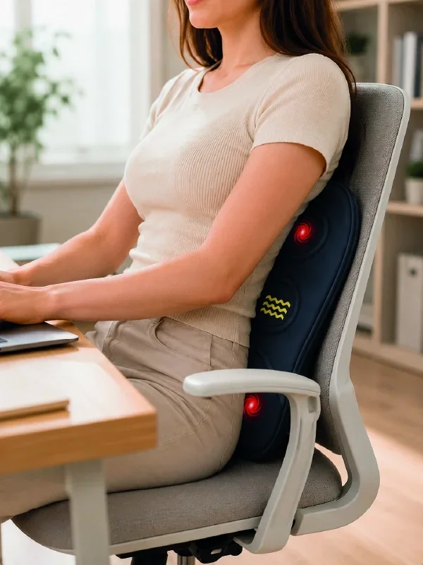 Isıtmalı Bel Masaj Mindere Sırt Destek Ürünü (ergonomik Model)