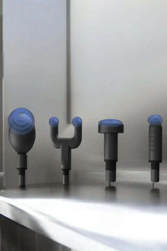 Ergonomik Kablosuz Masaj Aleti 4 Başlıklı Şarjlı