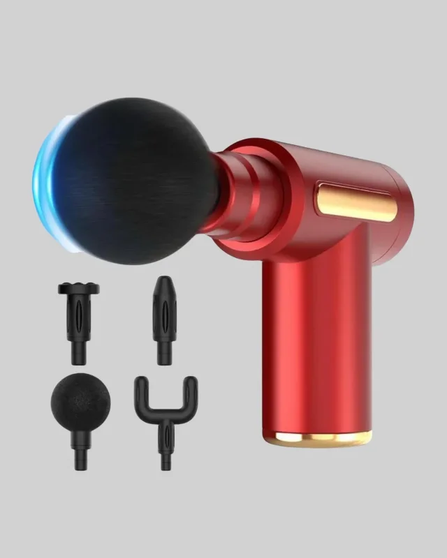 Ergonomik Kas Masaj Tabancası 4 Başlık Ve 6 Hız