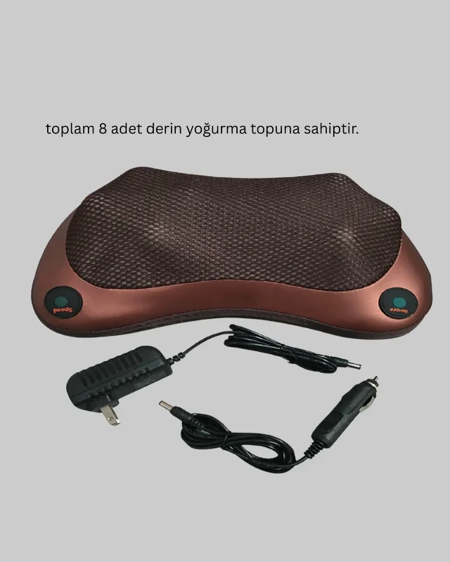 Ergonomik 8 Toplu Derin Yoğurma Masaj Yastığı Ev Araç Kullanımı