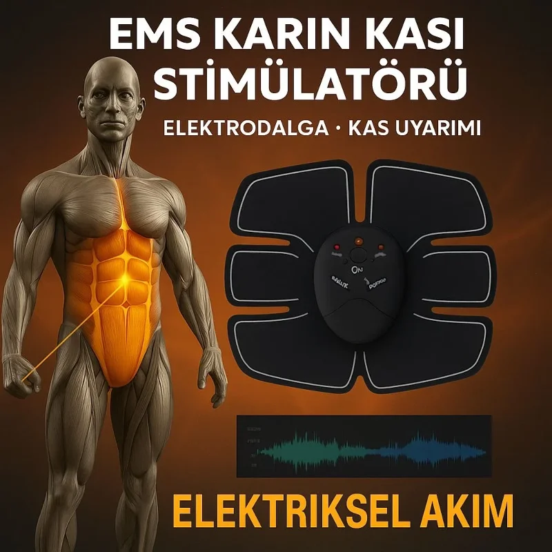 Ems Titreşimli Kas Çalıştırma Cihazı 6 Mod Evde Spor