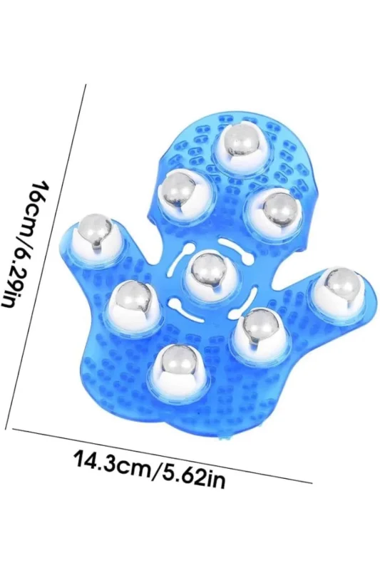 Ergonomik El Şeklinde Masaj Eldiveni 9 Bilyeli