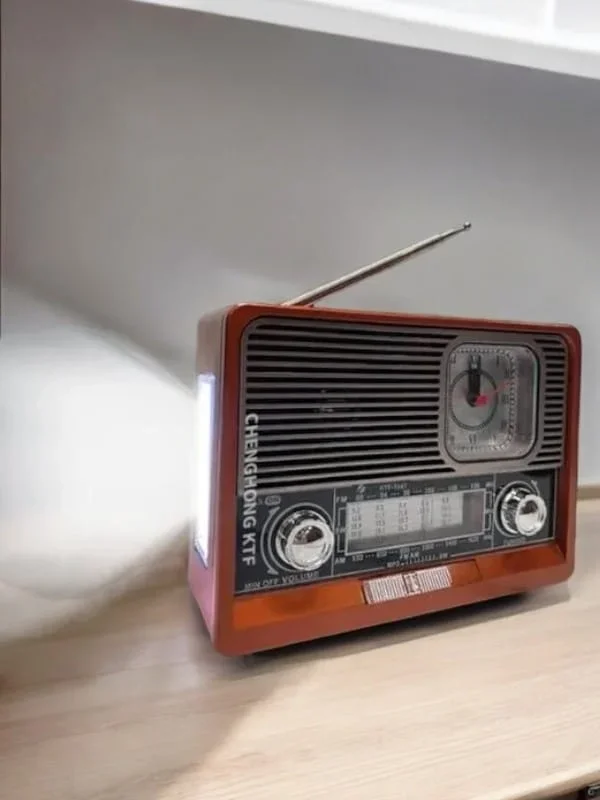 Tasarımlı Bluetooth Radyo 18 Cm Usb Girişli