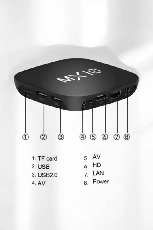 Uhd Mx Box S Android Tv Box 8 Gb Dahili Hafıza (4k Model)