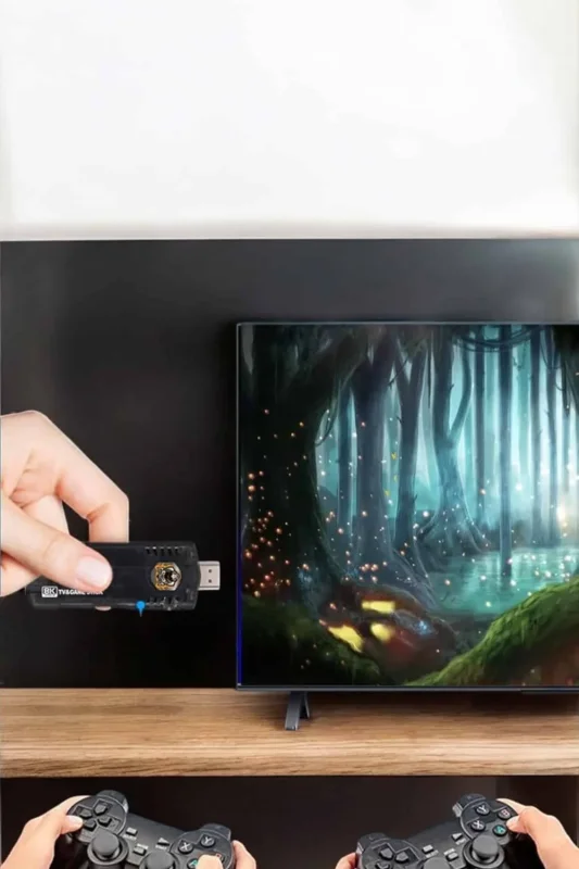 8k Android Tv Oyun Konsolu 64 Gb + 20.000 Oyunlu Game Stick