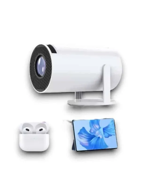 Taşınabilir Akıllı Projektör 720p Bluetooth Wifi Sinema