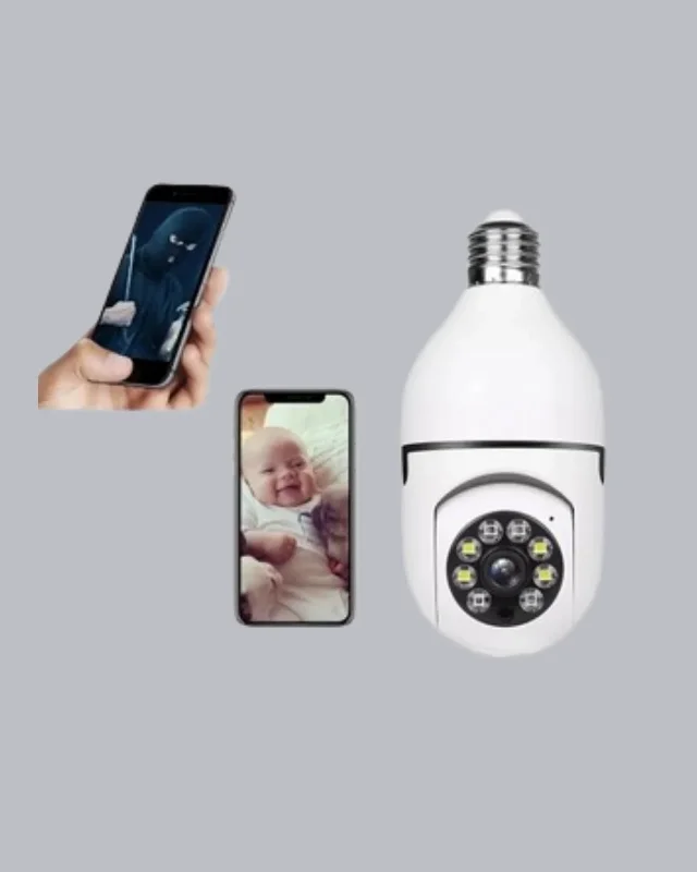 Akıllı Güvenlik Kamerası E27 Uyumlu 1080p Gece Görüşlü