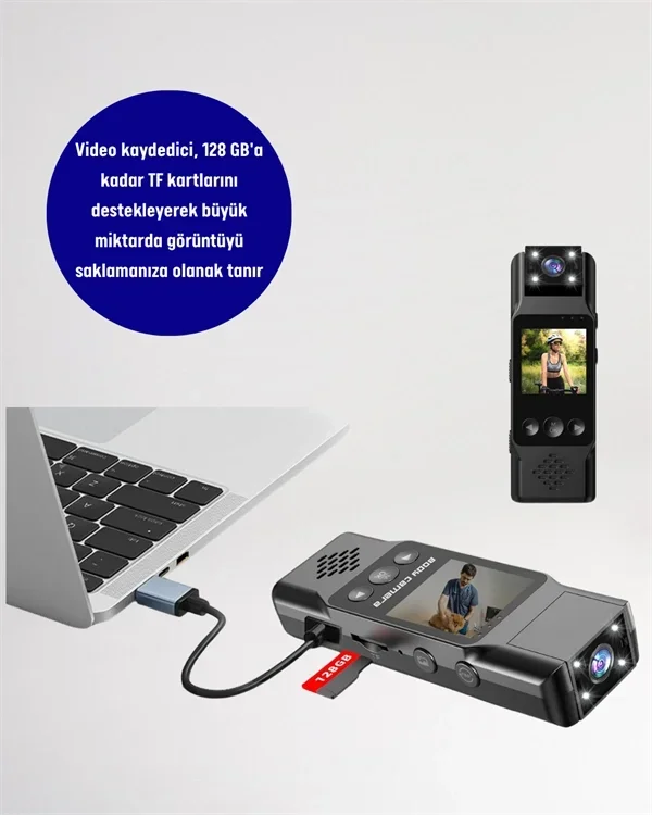 Uzaktan Erişimli Mini Kamera 1080p 1200mah Batarya İle