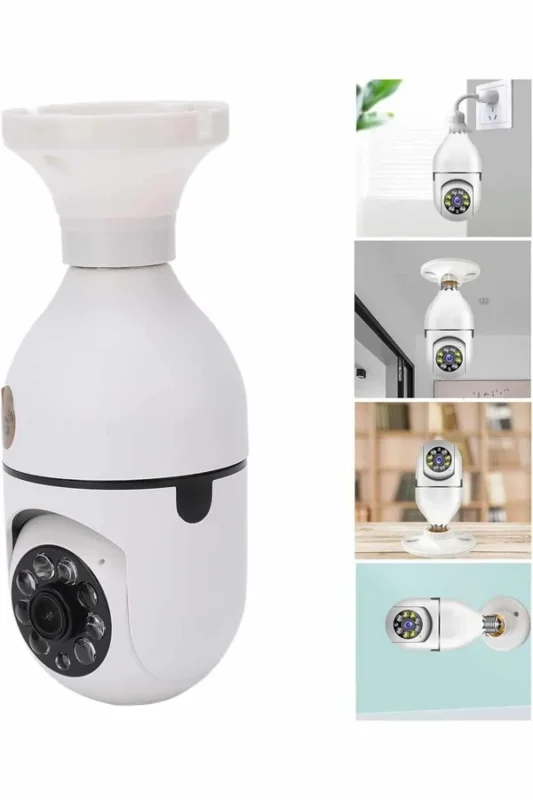 Dönebilen Akıllı Kamera Wifi Uyumlu 360 Derece İzleme